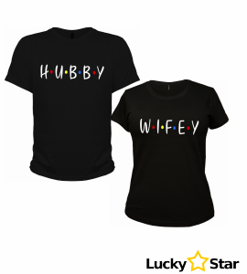 Koszulki dla Par Hubby, Wifey