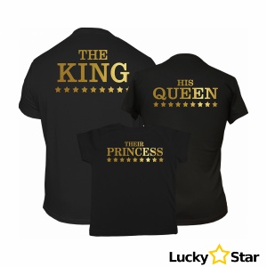 Zestaw Koszulek King, Queen, Princess