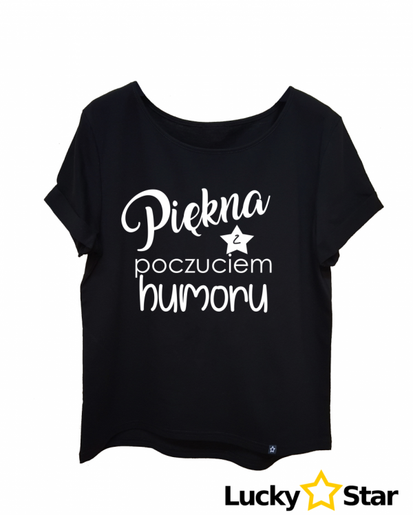 Koszulka Damska Piękna z poczuciem humoru