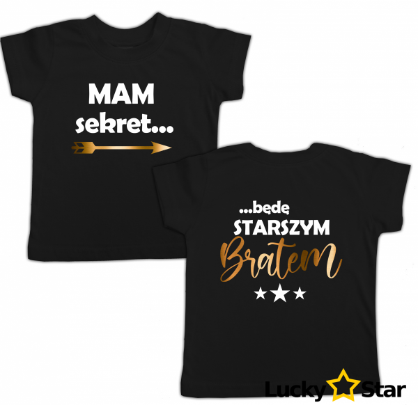 Koszulka dziecięca Mam sekret... Będę STARSZYM bratem