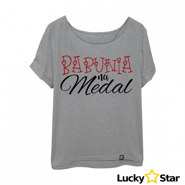 Koszulka Damska Babunia na Medal