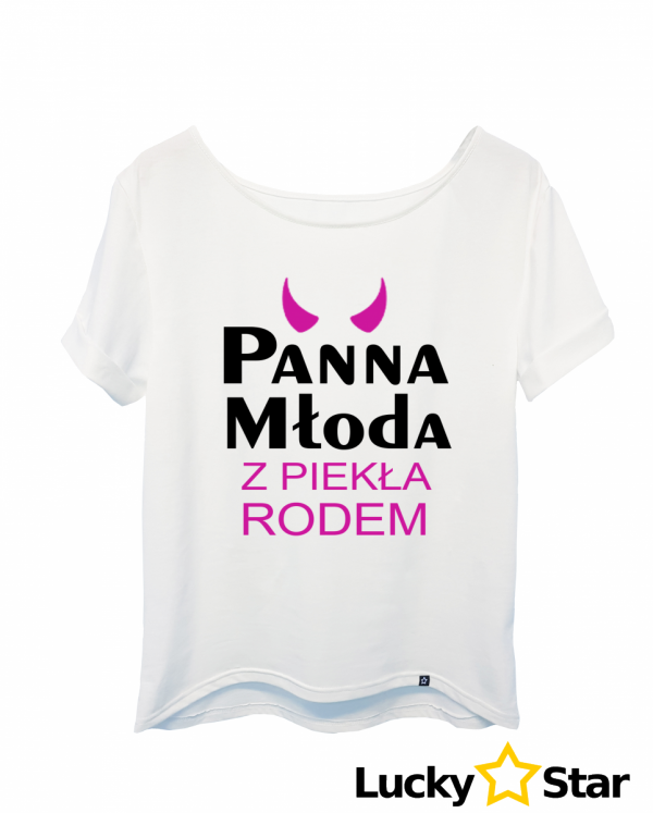 Koszulka Damska Panna Młoda z piekła rodem