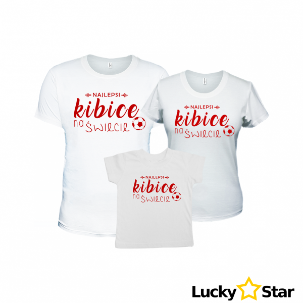 Zestaw Koszulek rodzinnych Najlepsi kibice na świecie!