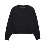 FOX BLUZA LADY WORDMARK OVERSIZED FLEECE CREW BLAC 