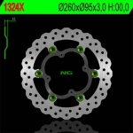 NG1324X TARCZA HAMULCOWA KTM 250/350 FREERIDE '12-'15 (PŁYWAJĄCA) (260X95X3) (4X6,5MM) 