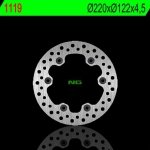 NG1119 TARCZA HAMULCOWA HUSQVARNA CR 250 85-87 (220x122x4,5) 