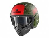 SHARK Kask otwarty DRAK TRIBUTE RM cza/cz/mat/ziel 