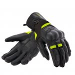 REBELHORN RĘKAWICE SKÓRZANE RANGE BLACK/ANT/FL YEL 