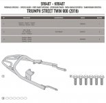 GIVI STELAŻ KUFRA CENTRALNEGO TRIUMPH STREER TWIN 
