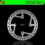 NG682 TARCZA HAMULCOWA SHERCO 250/300/450/510 (270X120X3,5) (4X10,5MM) 