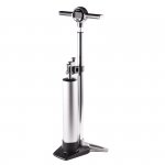 PUMP FLOOR CrankBrothers KLIC W/ DIGITAL GAUGE + CANISTER SILVER 