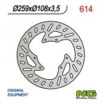 NG TARCZA HAMULCOWA PRZÓD YAMAHA / MBK 50-125 SUPERMOTO NG614 