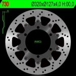 NG730 TARCZA HAMULCOWA KTM 625/640/690 (320X127X4) (6X6,5MM) 