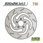 NG TARCZA HAMULCOWA PRZÓD HARLEY-DAVIDSON (292MMX56,3MMX5MM) (5X8,5MM) NG735 