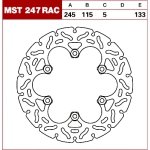 TRW Tarcza hamulcowa MST247RAC YAMAHA DUCATI Strad 