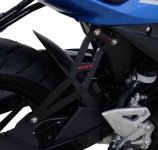 Mocowanie Wydechu + Zaślepka Podnóżka RG Racing Suzuki Gsx-R125/Gsx-S125 Red 