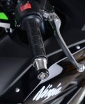 Końcówki Kierownicy RG Racing Kawasaki Ninja 250Sl/Z250Sl/Z650/Ni<br />nja 650 17-/Versys X-250/300 Black 