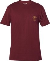FOX T-SHIRT WRENCHED PCKT PREM CRANBERRY FOX T-SHIRT WRENCHED PCKT PREM CRANBERRY