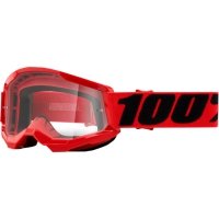 100 PROCENT GOGLE STRATA 2 YOUTH RED CLEAR LENS 100 PROCENT GOGLE STRATA 2 YOUTH RED CLEAR LENS
