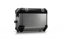 SW-MOTECH KUFER TRAX ION 37L ALU SILVER PRAWA STR. SW-MOTECH KUFER TRAX ION 37L ALU SILVER PRAWA STR.