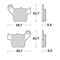 KLOCKI HAMULCOWE KH346 NITRO RACING METALICZNE: 22 CR 125-250, CRF 450 MOTO-MASTER M094322 KLOCKI HAMULCOWE KH346 NITRO RACING METALICZNE: 22 CR 125-250, CRF 450 MOTO-MASTER M094322