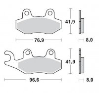 KLOCKI HAMULCOWE KH135 / KH214 METALICZNE: 12 KAWASAKI: KX 125-250-500, KDX 200-250, SUZUKI: RM MOTO-MASTER M091912 KLOCKI HAMULCOWE KH135 / KH214 METALICZNE: 12 KAWASAKI: KX 125-250-500, KDX 200-250, SUZUKI: RM MOTO-MASTER M091912