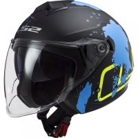 KASK LS2 OF573 TWISTER II XOVER MATT BLACK BLUE KASK LS2 OF573 TWISTER II XOVER MATT BLACK BLUE