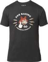 FOX T-SHIRT CHEERFUL DESPAIR PREM BLACK VINTAGE FOX T-SHIRT CHEERFUL DESPAIR PREM BLACK VINTAGE
