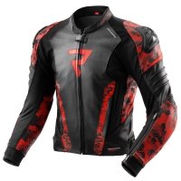 REBELHORN KURTKA SKÓRZANA VELOCE CAMO BLA/FLUO RED REBELHORN KURTKA SKÓRZANA VELOCE CAMO BLA/FLUO RED