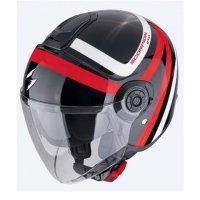 SCORPION KASK OTWARTY EXO-CITY II RIVA BLACK-RED