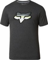 FOX T-SHIRT HEAD STRIKE TECH HEATHER BLACK FOX T-SHIRT HEAD STRIKE TECH HEATHER BLACK