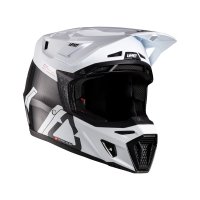 Kask motocyklowy z goglami Leatt Kit Moto 9.5 Carbon White Kask motocyklowy z goglami Leatt Kit Moto 9.5 Carbon White
