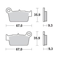 KLOCKI HAMULCOWE KH367 METALICZNE: 11 YAMAHA YZ/WR '03 MOTO-MASTER M094511 KLOCKI HAMULCOWE KH367 METALICZNE: 11 YAMAHA YZ/WR '03 MOTO-MASTER M094511