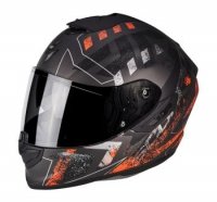 SCORPION KASK EXO-1400 AIR PICTA MAT BK-NE RED SCORPION KASK EXO-1400 AIR PICTA MAT BK-NE RED