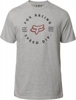 FOX T-SHIRT CLOCKED OUT LIGHT HEATHER GREY FOX T-SHIRT CLOCKED OUT LIGHT HEATHER GREY