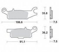 KLOCKI HAMULCOWE KH443 METALICZNE: 11 YAMAHA: YFM 700 Grizzly PRZÓD-LEWY MOTO-MASTER M096011 KLOCKI HAMULCOWE KH443 METALICZNE: 11 YAMAHA: YFM 700 Grizzly PRZÓD-LEWY MOTO-MASTER M096011