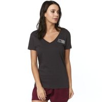 FOX T-SHIRT LADY TRACKER VNECK BLACK VINTAGE FOX T-SHIRT LADY TRACKER VNECK BLACK VINTAGE