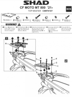 SHAD STELAŻ KUFRA TYŁ CF MOTO 800 MT '2022