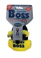 Blokada tarczy hamulcowej OXFORD Boss z przypominaczem i mocowaniem trzpień 14mm kolor żółty GS
