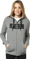 FOX BLUZA LADY Z KAPTUREM ZAMEK HEATHER GRAPHITE FOX BLUZA LADY Z KAPTUREM ZAMEK HEATHER GRAPHITE