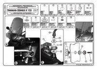 GIVI A283A MOCOWANIE SZYBY YAMAHA CIGNUS X125 '07 GIVI A283A MOCOWANIE SZYBY YAMAHA CIGNUS X125 '07