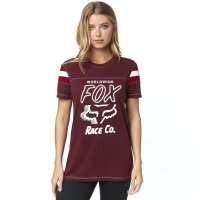 FOX T-SHIRT LADY RALLY POINT CRANBERRY FOX T-SHIRT LADY RALLY POINT CRANBERRY