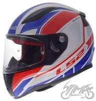 KASK LS2 FF353 RAPID INFINITY WHITE RED BLUE KASK LS2 FF353 RAPID INFINITY WHITE RED BLUE