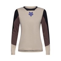 Koszulka Rowerowa Z Długim Rękawem Damska Fox Defend Park Chalk