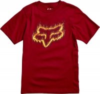 FOX T-SHIRT JUNIOR FLAME HEAD CARDINAL FOX T-SHIRT JUNIOR FLAME HEAD CARDINAL