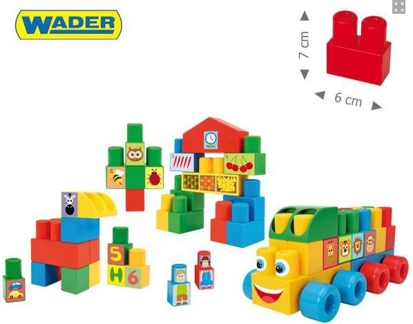 Wader 41583 Klocki Middle Blocks - 140el. Super Big