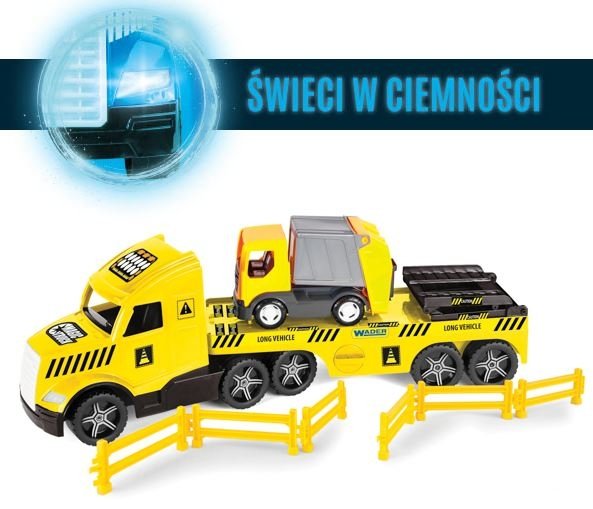 Magic Truck Technic laweta ze śmieciarką Wader 36440