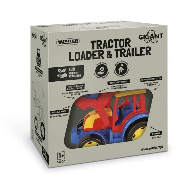 Gigant Traktor ładowarka z przyczepą Wader 66300