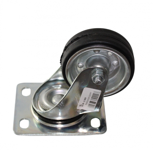 KOŁO METAL GUMA FI   80 MM SKRĘTNE (3L)
