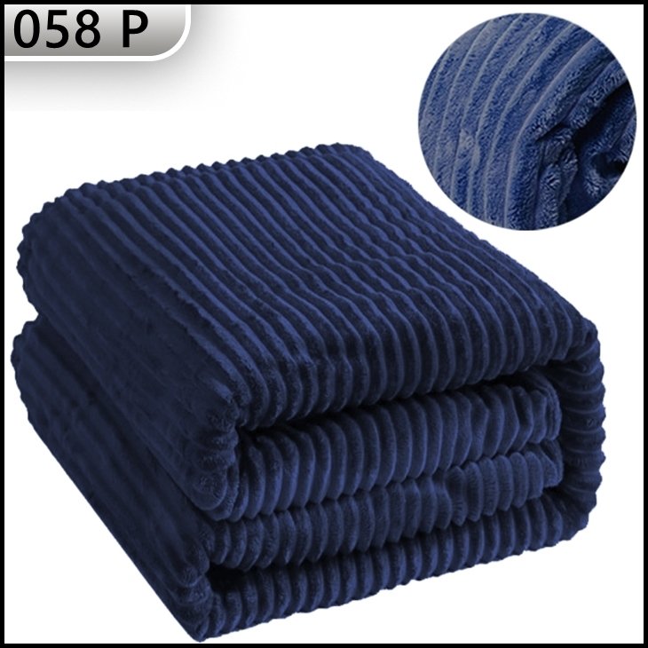 KOC Z MIKROFIBRY 200x220 NARZUTA PRĄŻKOWANY